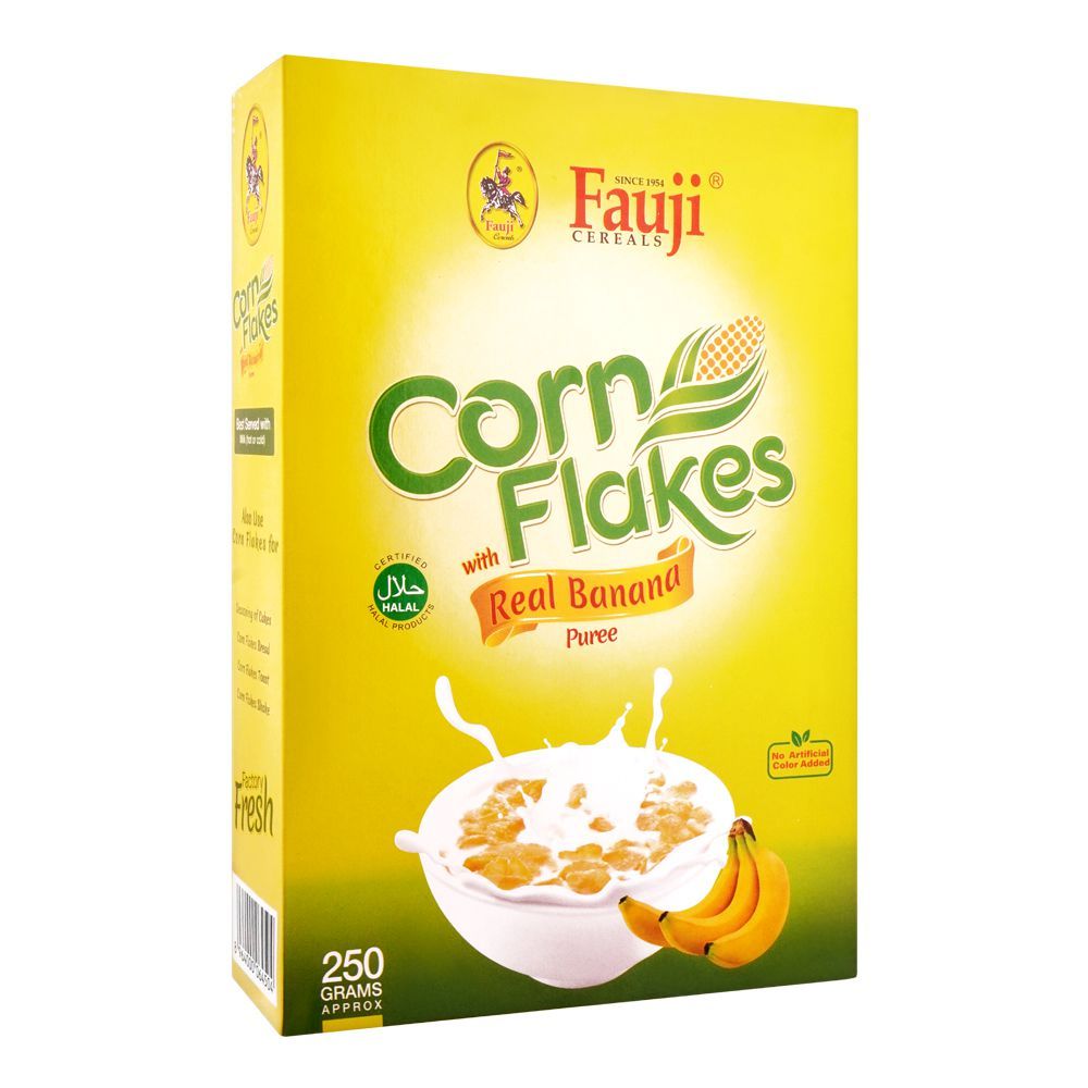 FAUJI CORN FLAKES 250 GMS BANANA