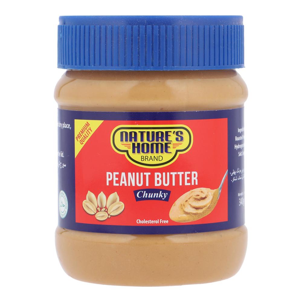 NATURE'S 340G CHUNKY PEANUT BUTTER