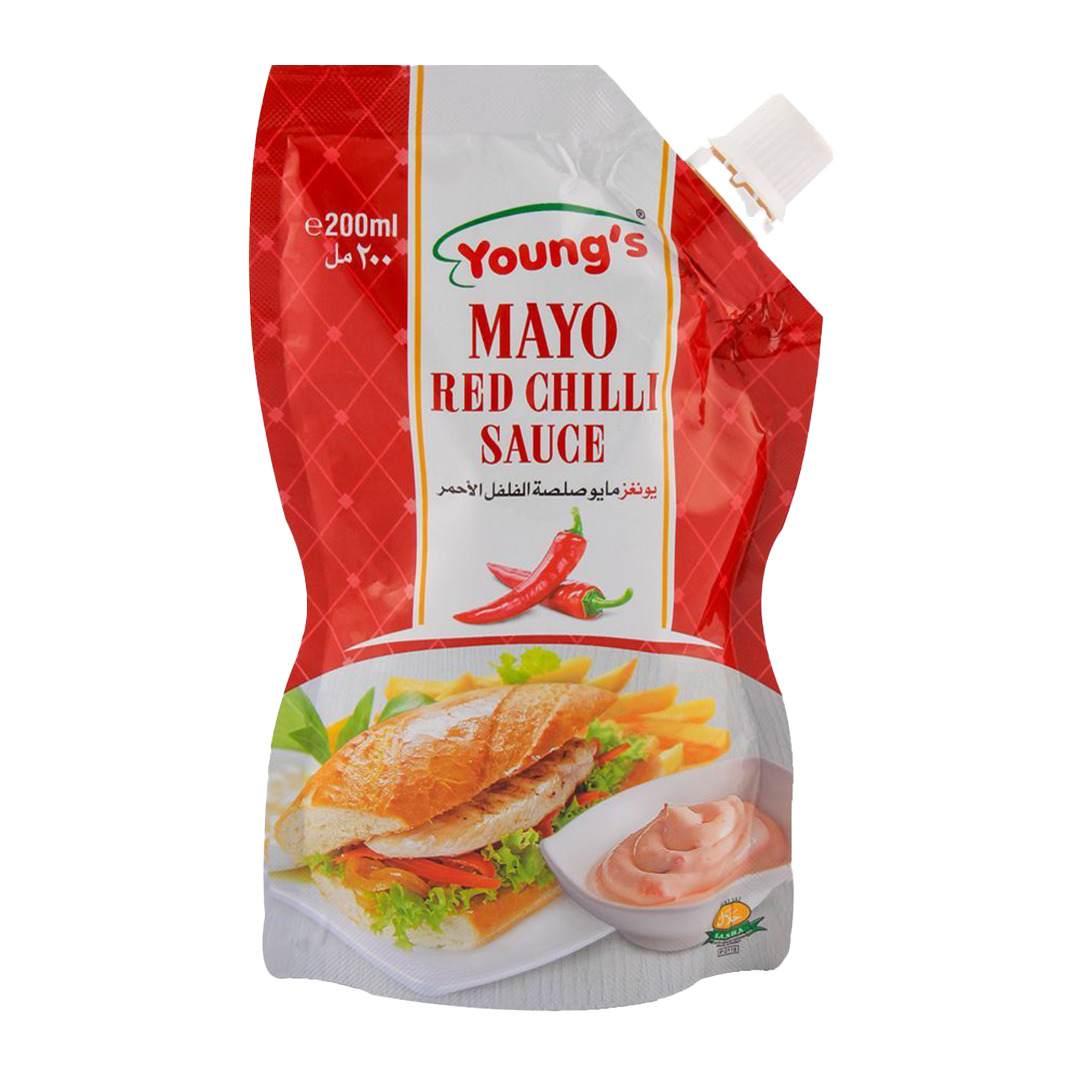 YOUNGS MAYO RED CHILLI PH 200ML