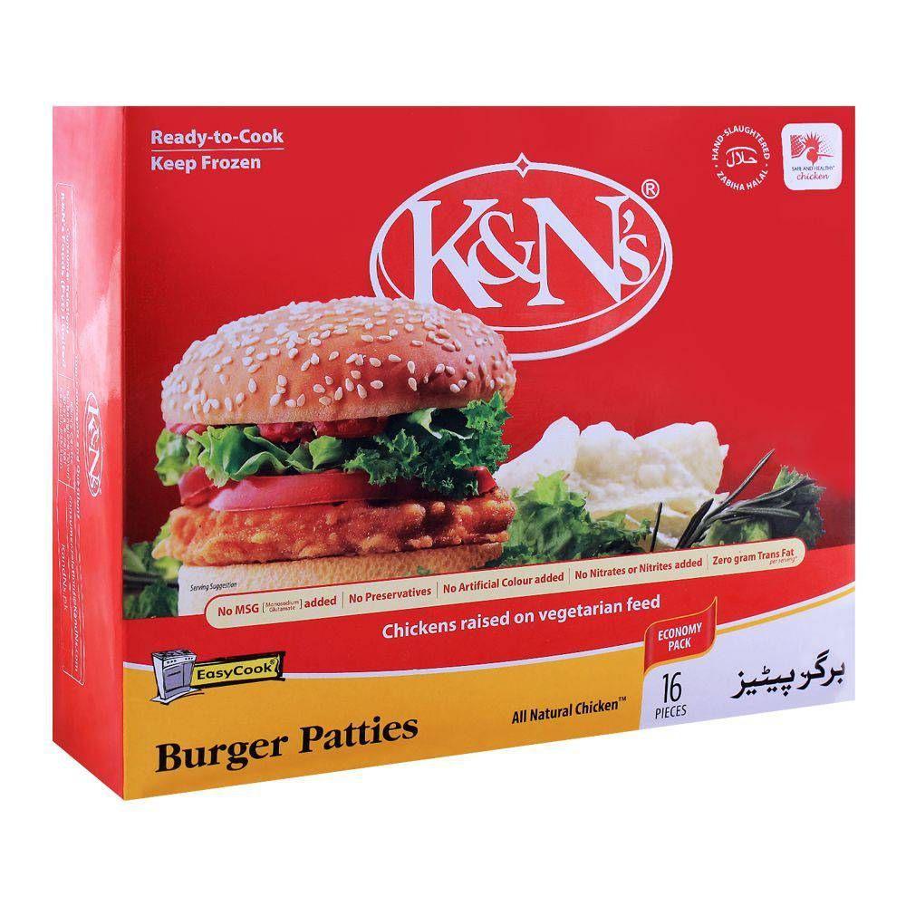 K&N'S BURGER PATTY ECONOMY 1.07KG