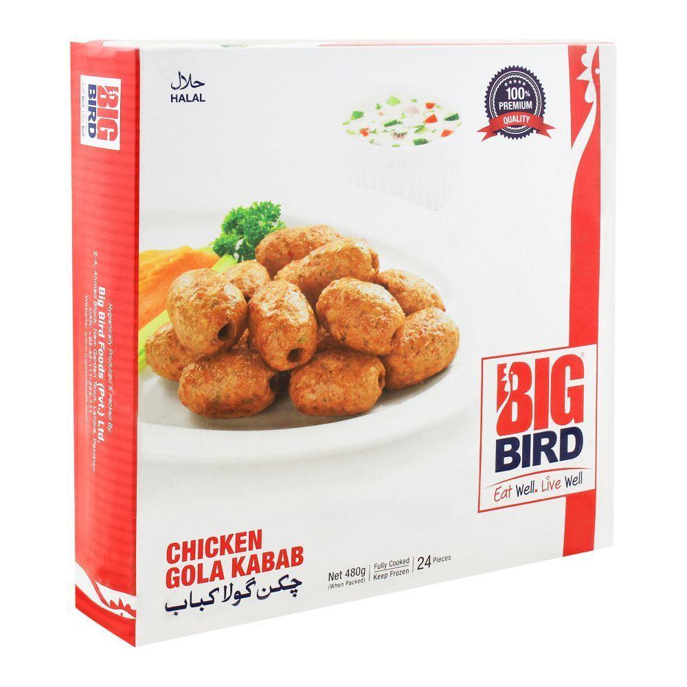 BIG BIRD CHICKEN GOLA KABAB 24PCS 480 GM