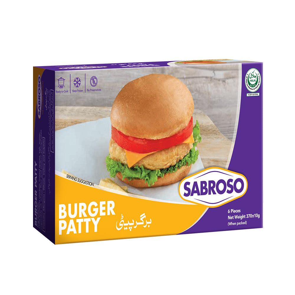 SABROSO BURGER PATTY 370G (STD)