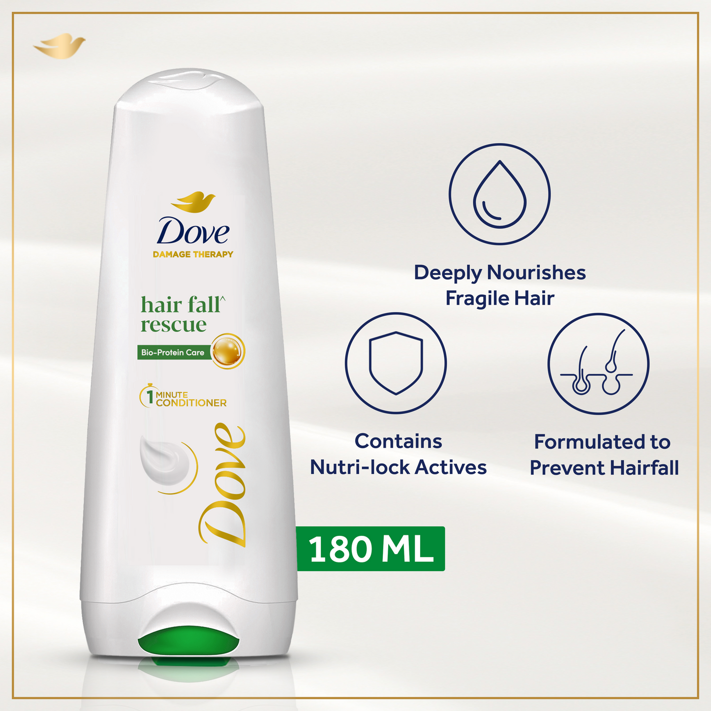 DOVE CONDITIONER BPC HAIR FALL RESCUE 180 ML