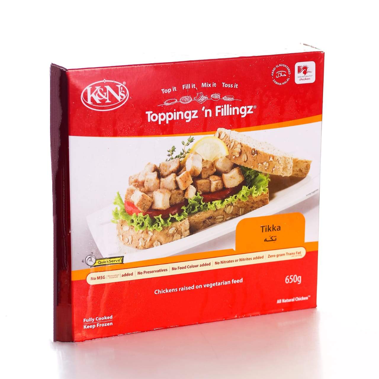 K&N'S TOPPINGZ N FILLINGZ TIKKA 0.65KG