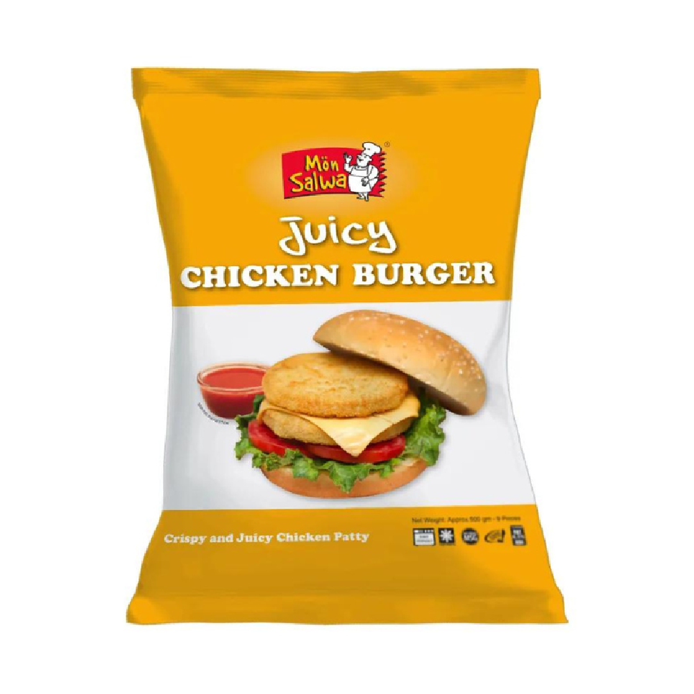 MON SALWA JUICY CHICKEN BURGER 500G