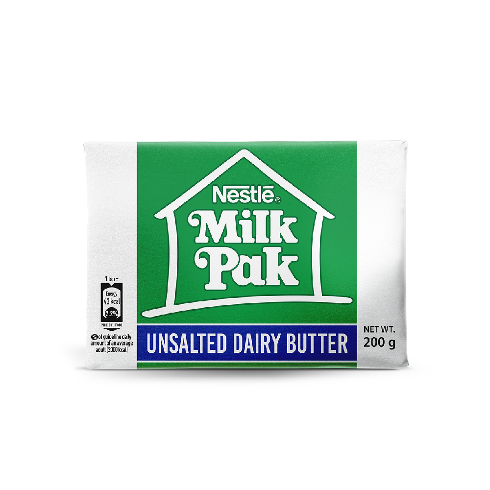 NESTLE MILK PAK UNSALTED BUTTER 200GM