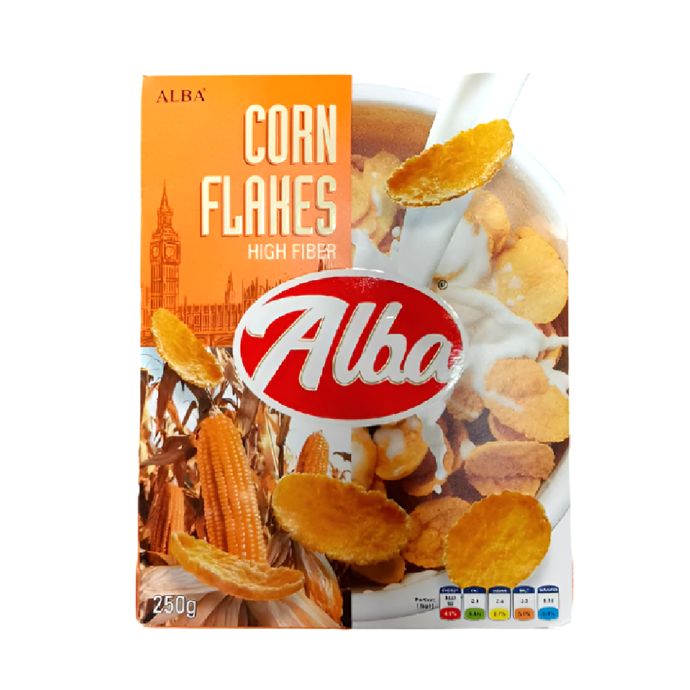ALBA 250G ORG CORNFLAKES (BOX)