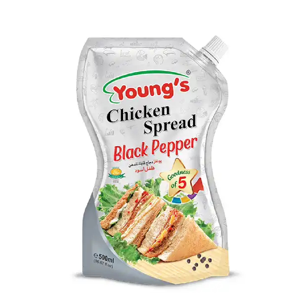 YOUNGS CHKN SPR BLACK PEPPER 500ML