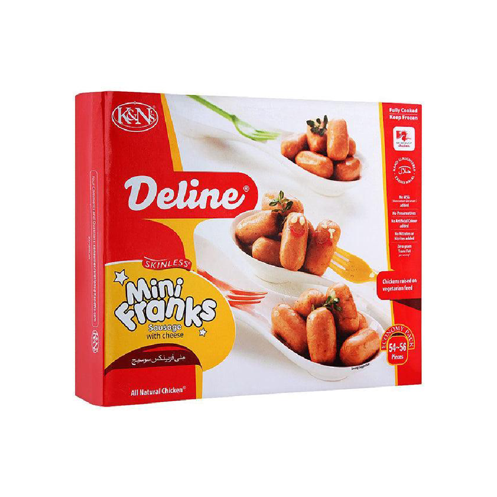 K&N'S MINI FRANKS SAUSAGE WITH CHEESE 0.7KG