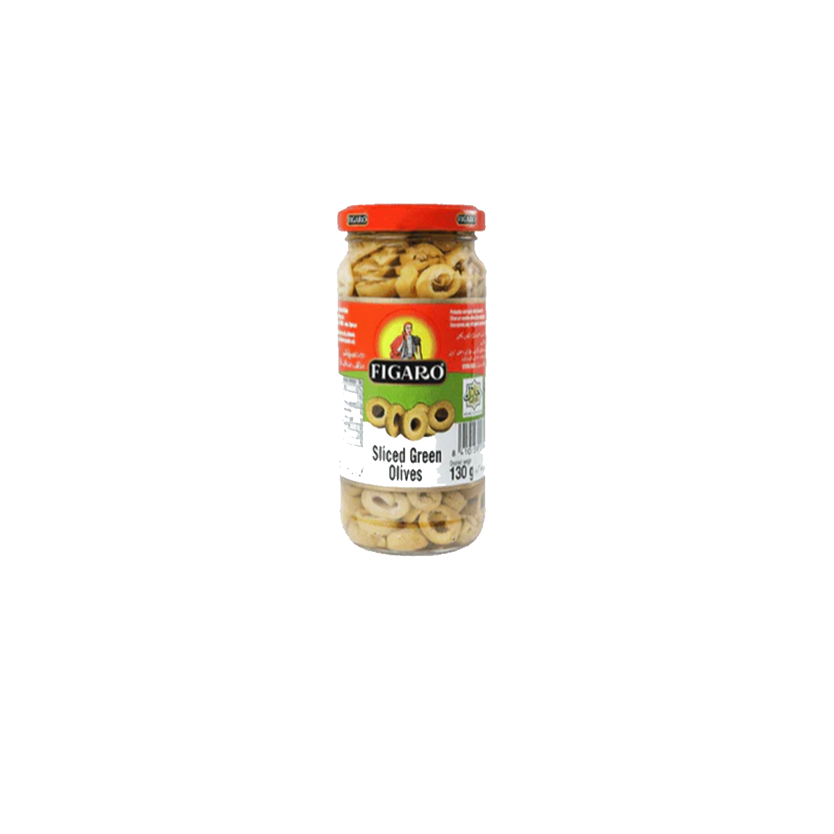 Figaro Sliced Green Olives 130G