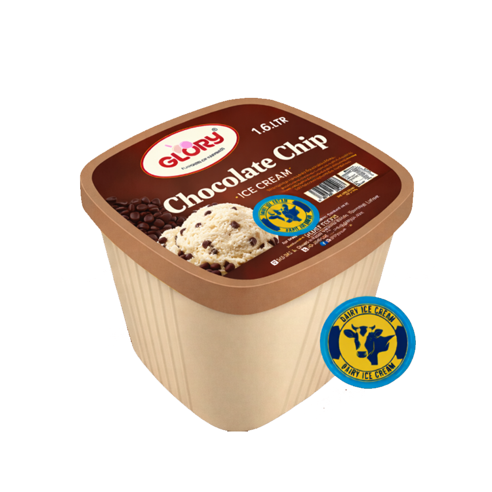 Glory Chocolate Chip Ice Cream 1.6 Ltr