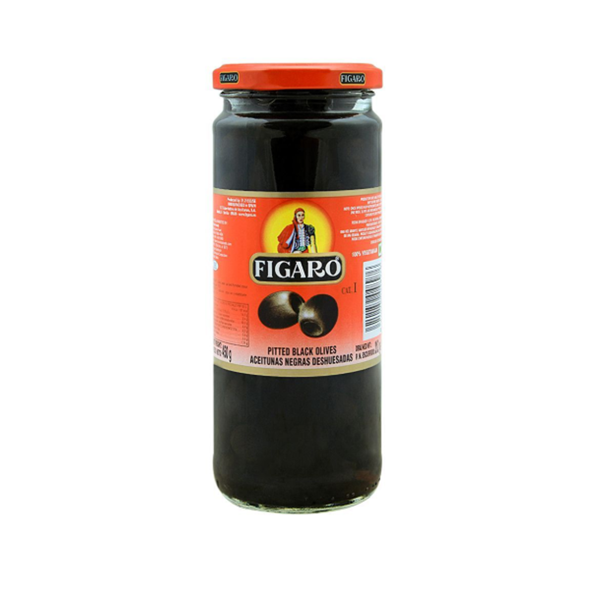 Figaro Olives Pitted Black 70Gm