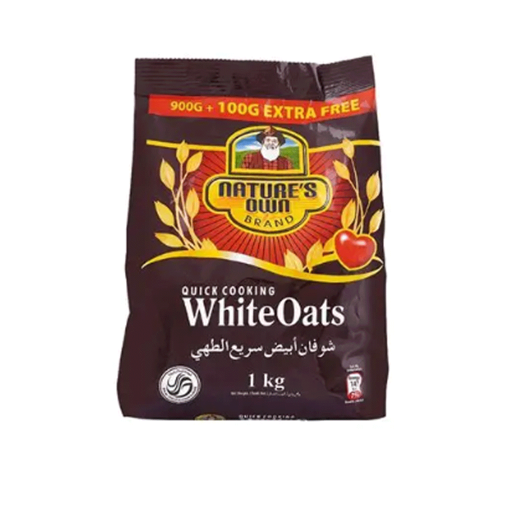 Nature'S 1Kg White Oats 900G+100G Extra