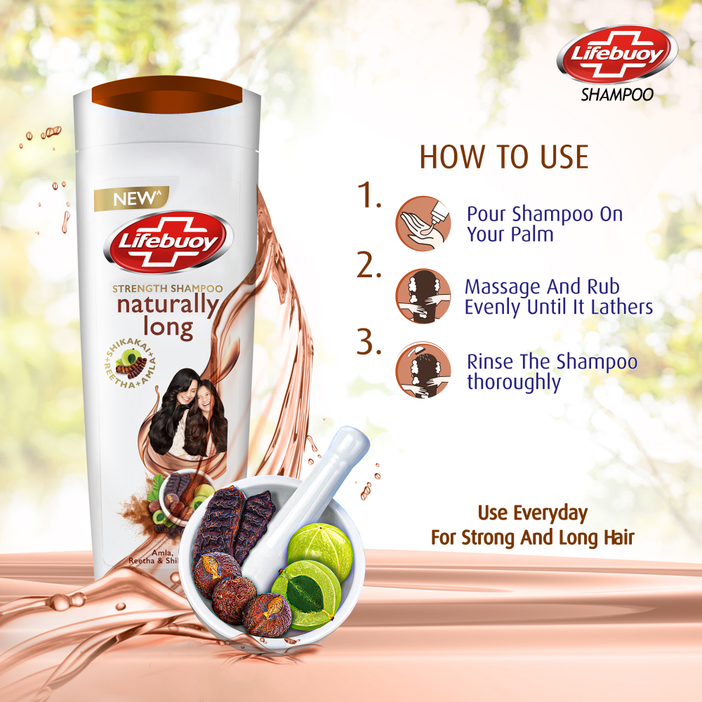 LIFEBUOY SHAMPOO NATURALLY LONG 175 ML