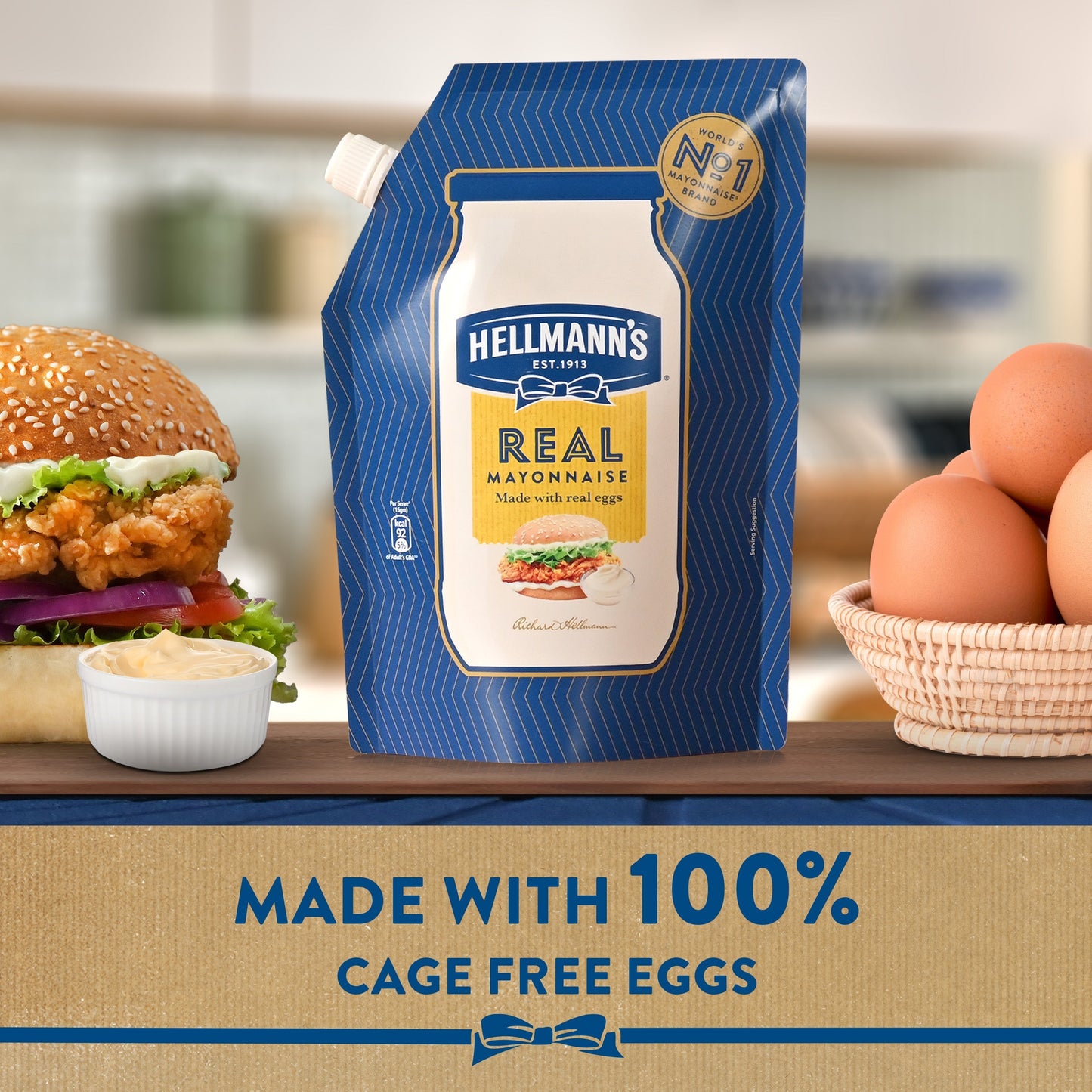 HELMANS REAL MAYONNAISE 475ML