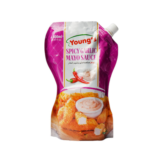 YOUNGS MAYO SPICY GARLIC PH 500ML