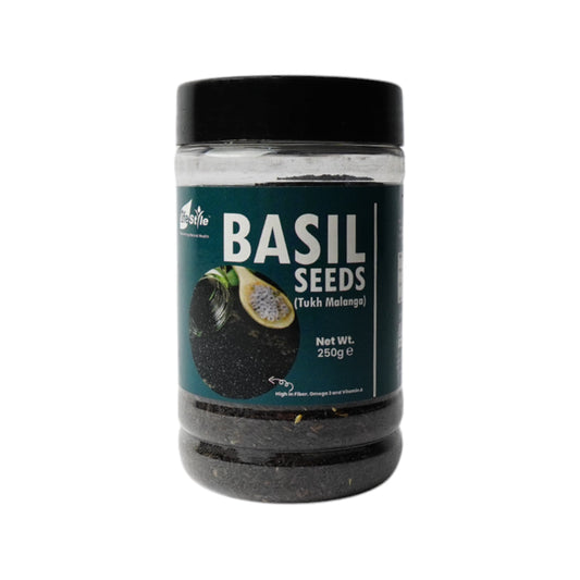 LIFESTYLE BASIL SEEDS JAR 250GM