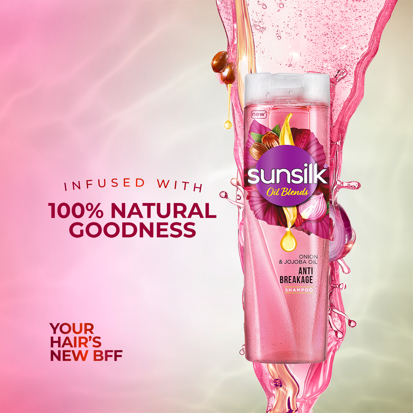 SUNSILK ONION & JOJOBA OIL SHMP 380ML