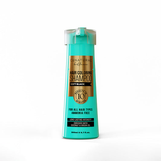 CONATURAL HAIR DYEING SHAMPOO - SOFT BLACK