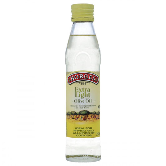 BORGES EXTRA LIGHT OLIVE OIL BOTTLE 250 ML
