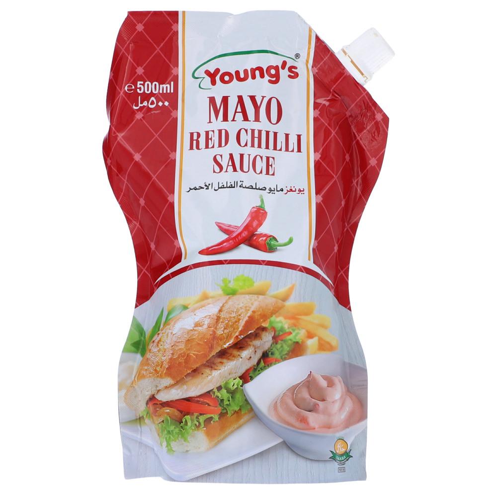 YOUNGS MAYO RED CHILLI PH 500ML