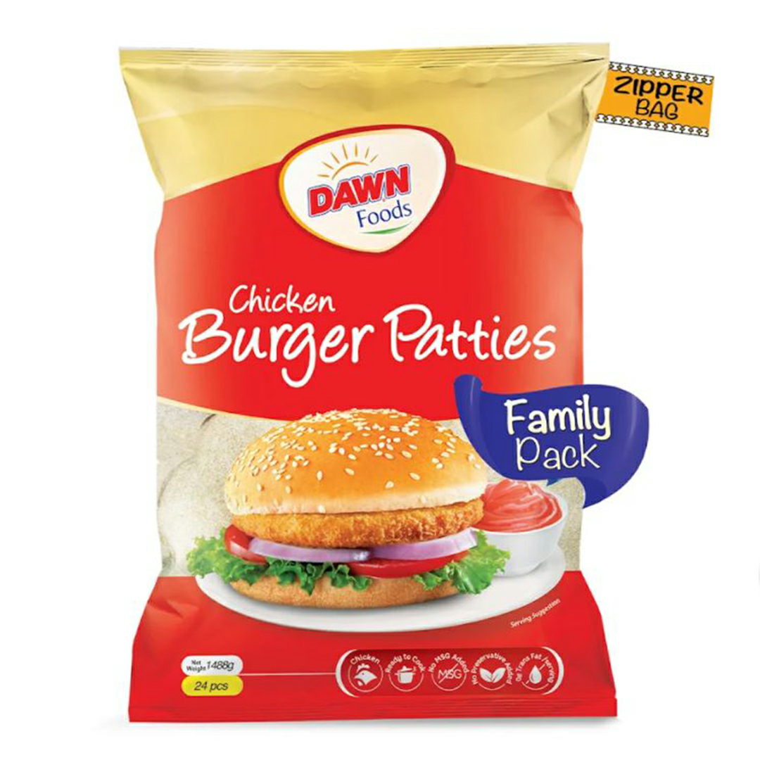 DAWN BURGER PATTIE CHK FMLY-PAC 24PC 1488G