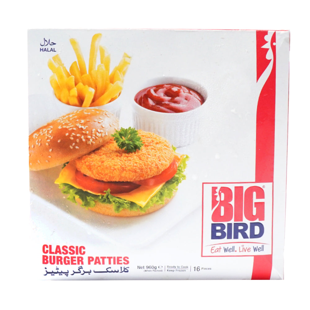BIG BIRD CLASSIC BURGER PATTIES (960 GM)
