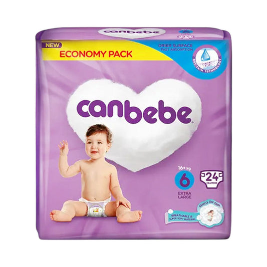 CANBEBE DIAPER COMFORT DRY EXTRA LARGE 6 24PCS 16 KG+