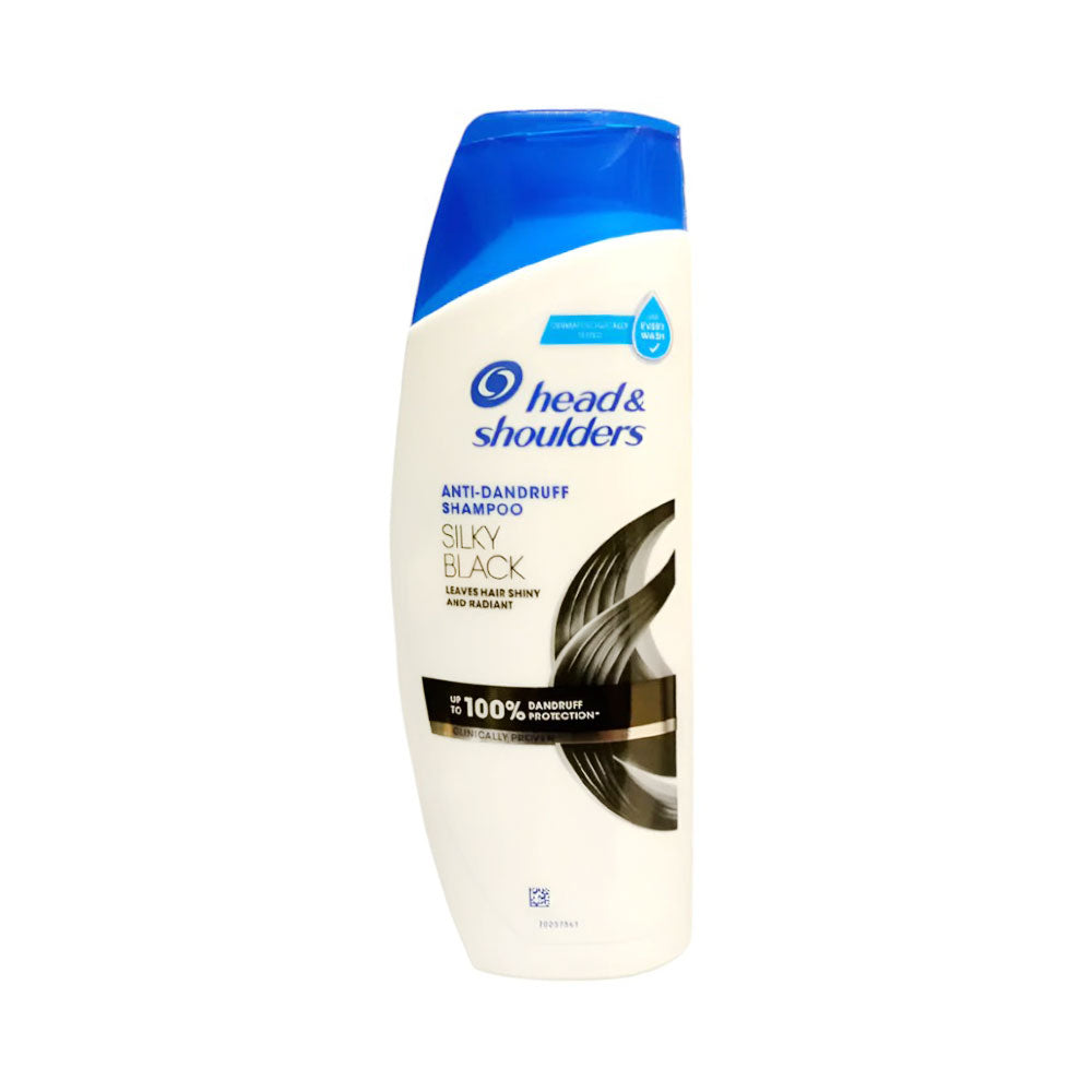 HEAD & SHOULDERS SILKY BLACK SHAMPOO 185ML