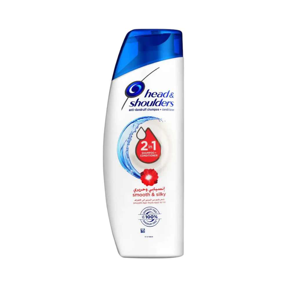 HEAD & SHOULDERS SMOOTH & SILKY SHAMPOO+CONDITIONER 360ML