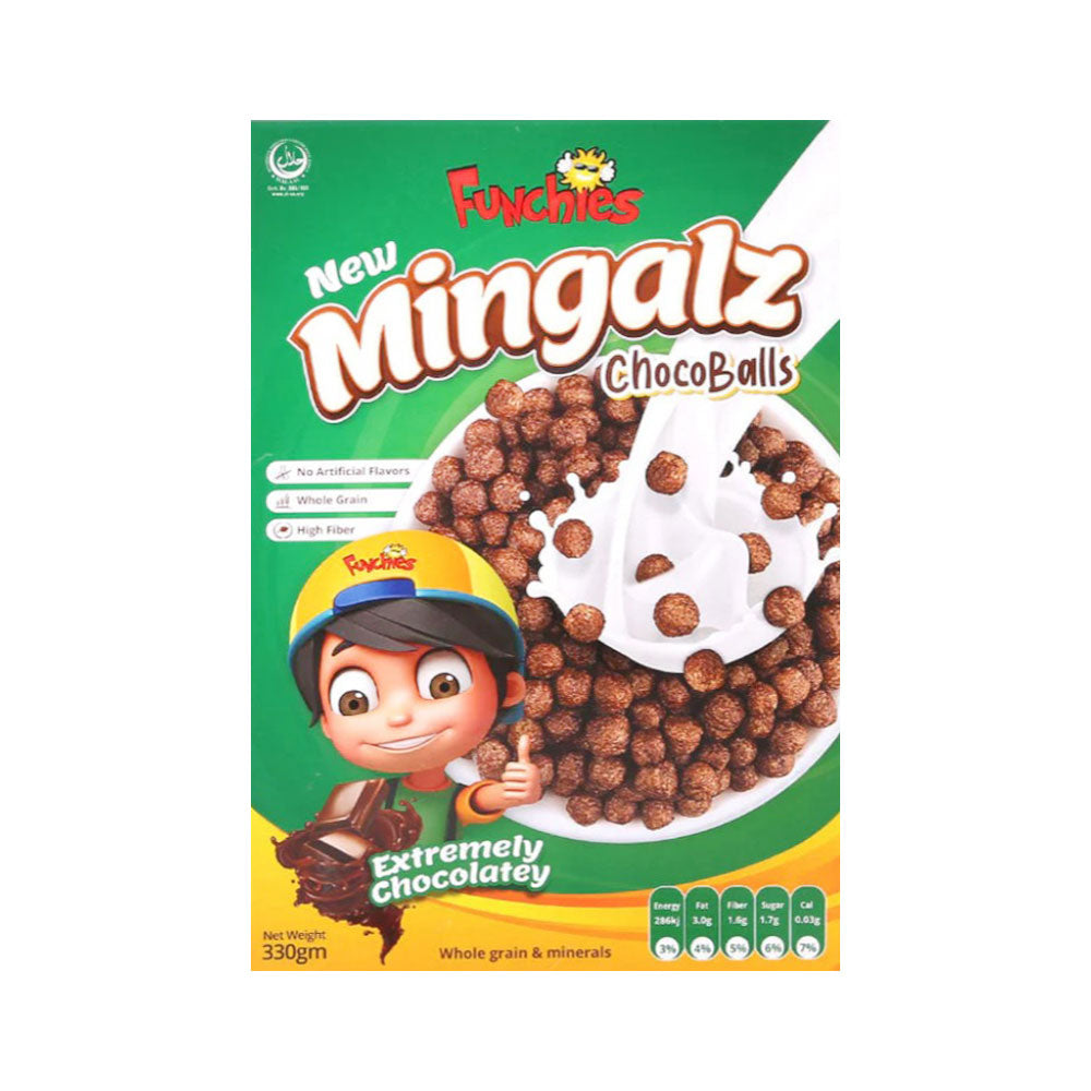 FUNCHIES MINGALZ CEREAL CHOCOBALLS 330 GM