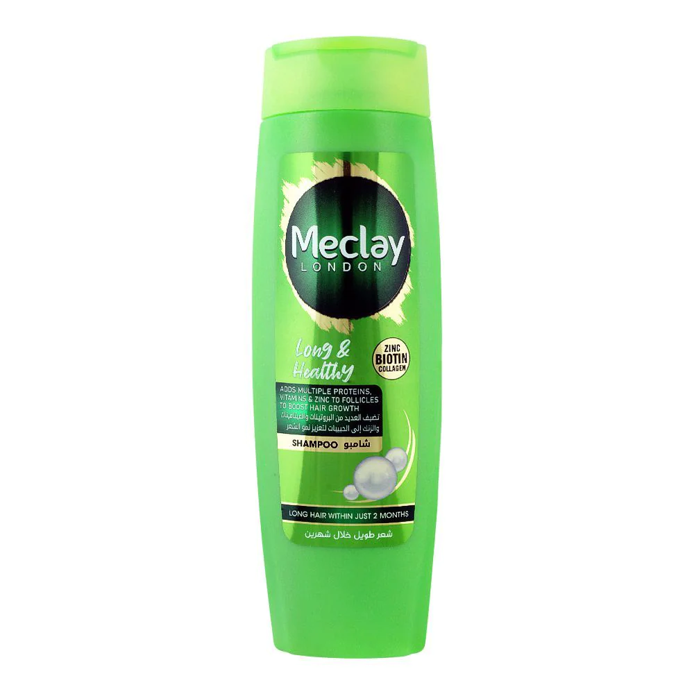 MECLAY LONDONSHAMPOO 360ML LONG &HEALTHY GREEN