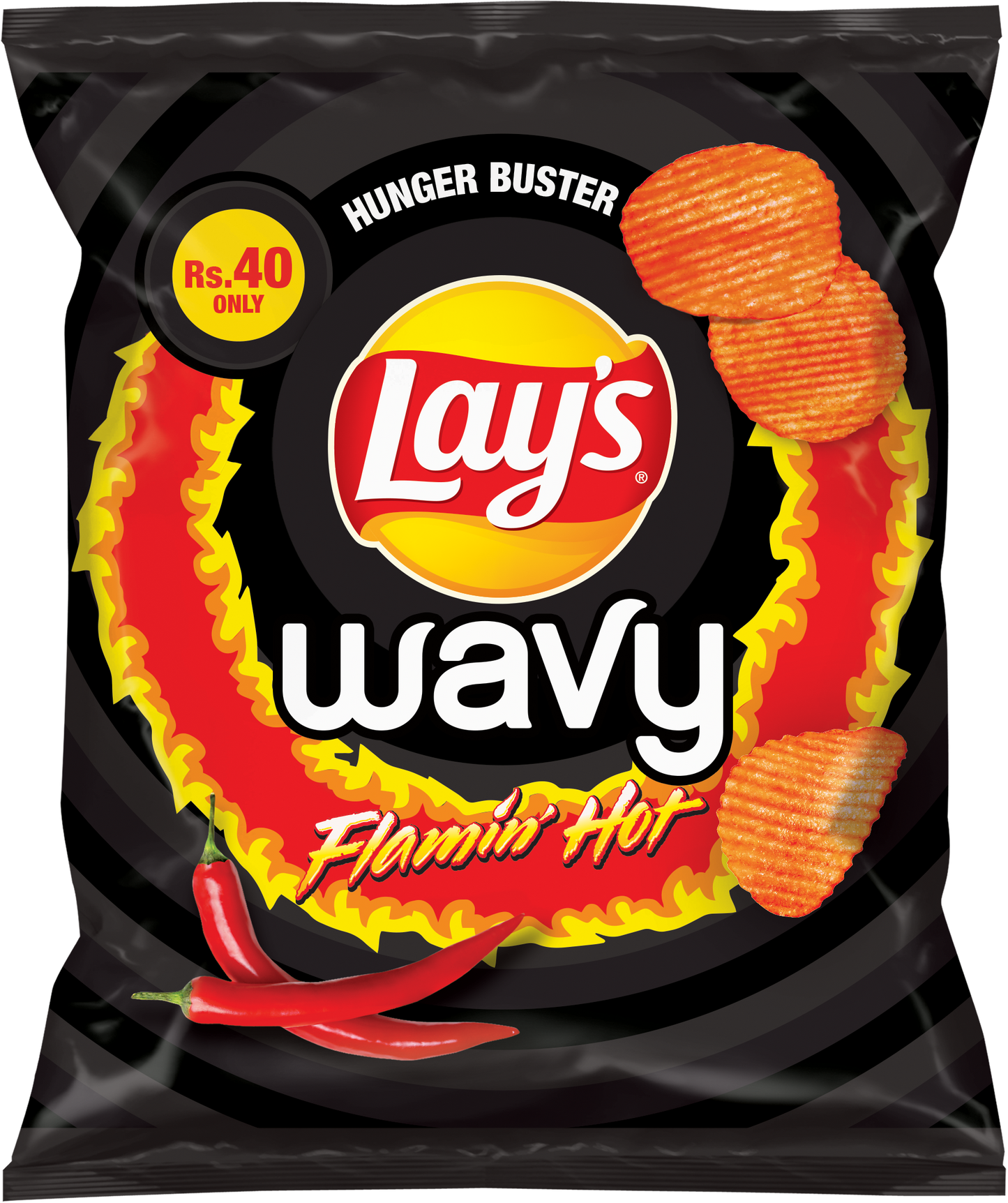 LAYS CHIPS WAVY FLAMING HOT 30 GM