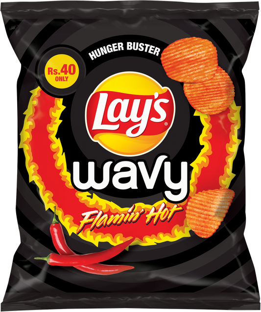 LAYS CHIPS WAVY FLAMING HOT 30 GM