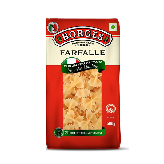 BORGES PASTA FARFALLE  BORGES500GM MATE