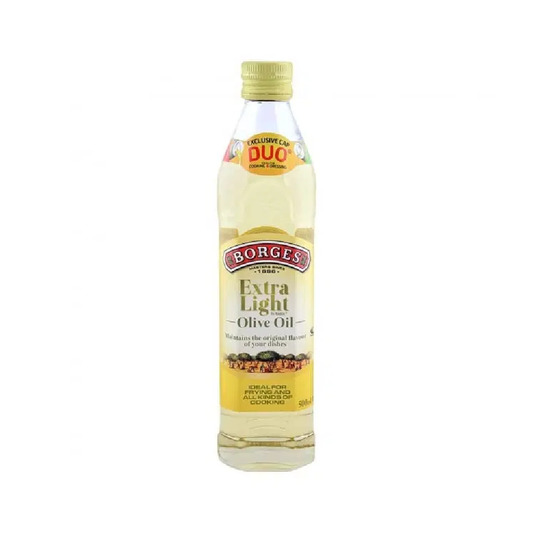 BORGES EXTRA LIGHT OLIVE OIL BOTTLE 500 ML