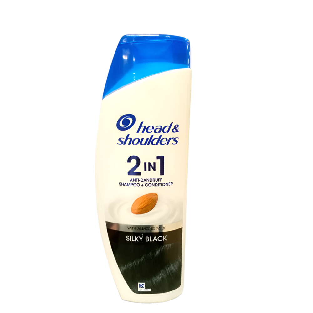 HEAD & SHOULDERS SILKY BLACK 2 IN 1 SHAMPOO 360ML