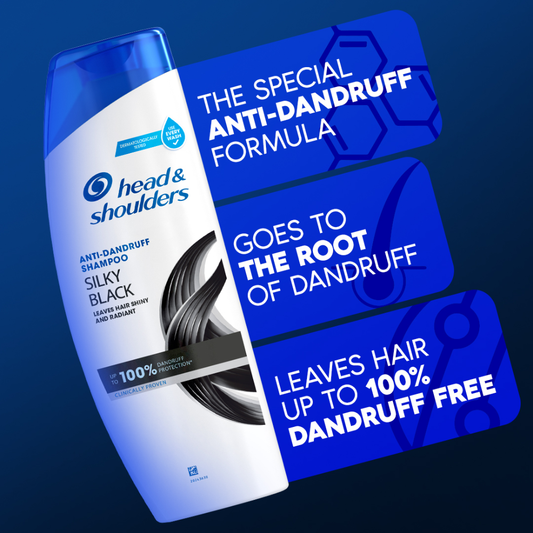 HEAD & SHOULDER SHAMPOO SILKY BLACK 360 ML