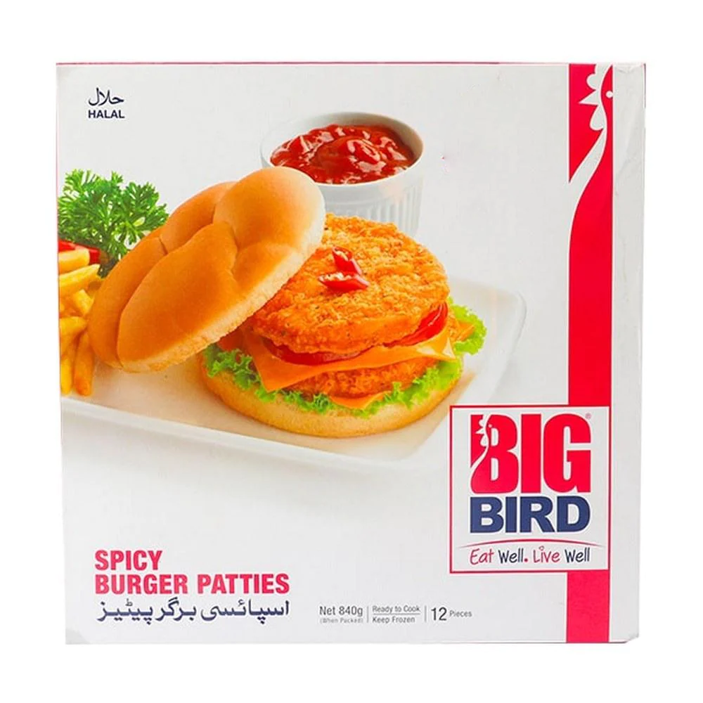 BIG BIRD SPICY BURGER PATTIES (840 GM)
