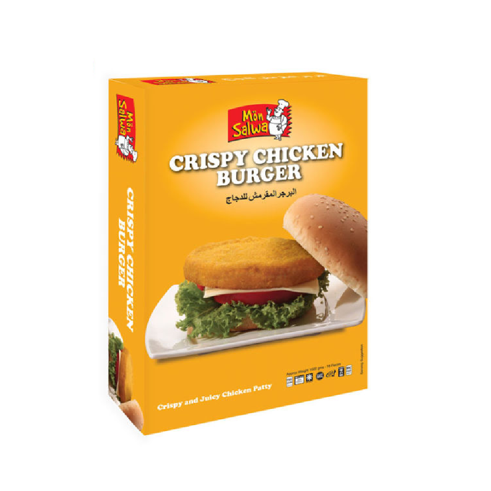 MON SALWA CRISPY CHICKEN BURGER (18) POLYPACK