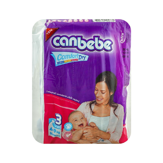 CANBEBE DIAPER COMFORT DRY MIDI 3 36PC 4-9 KG