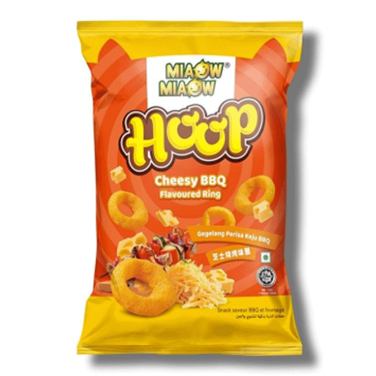 Miaow Miaow Snacks Cheesy Bbq Rings