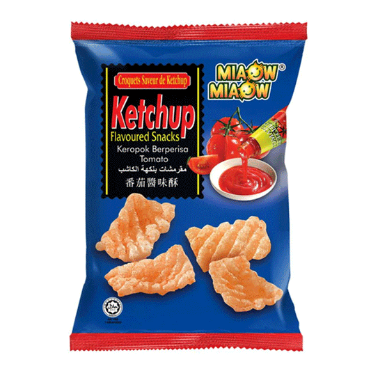 Miaow Miaow Ketchup Crackers Crispy Snacks 50g