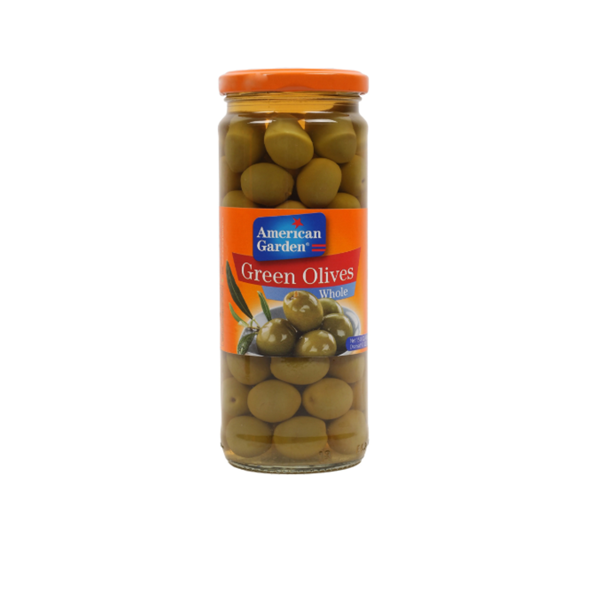 American Garden Olives Green Whole (450 Gm) (Imp)