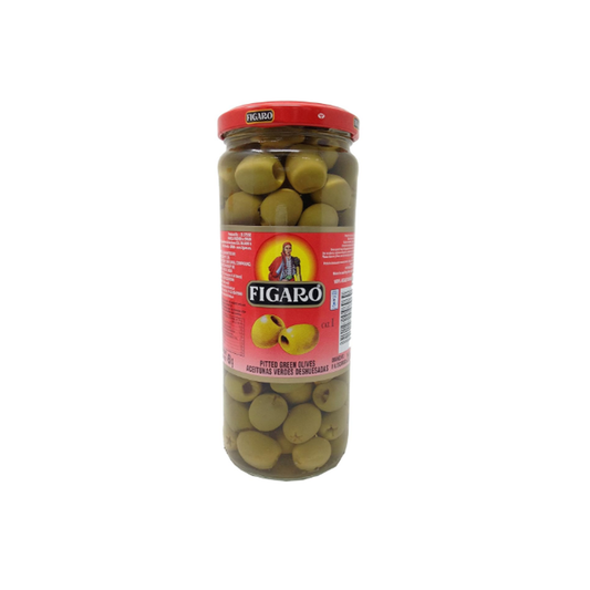 Figaro Olives Pitted Green 450Gm
