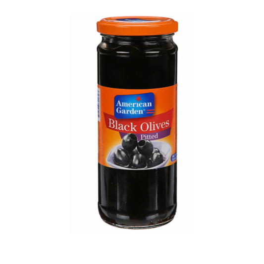 American Garden Olives Black Pitted (450 Gm) (Imp)