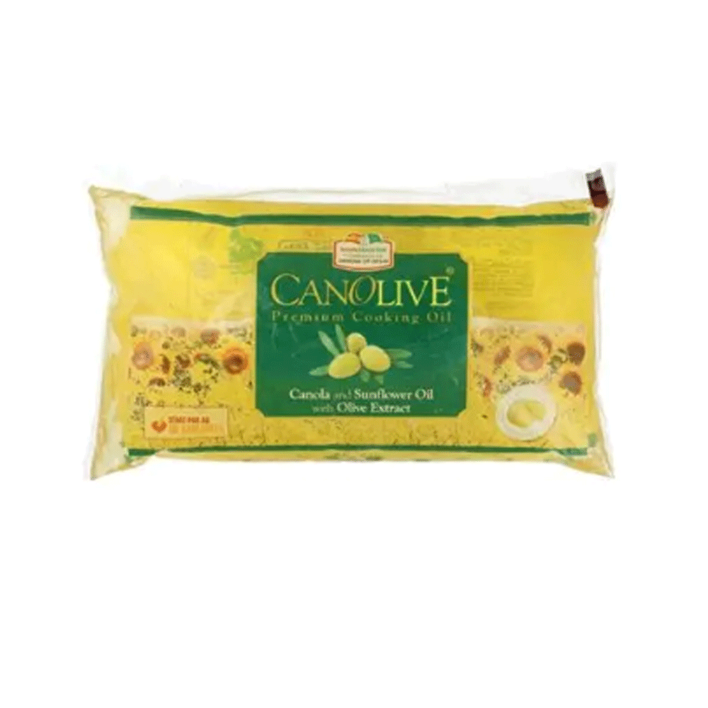 Canolive Premium Cooking Oil 1Ltr Pouch