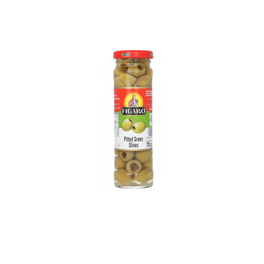 Figaro Olives Pitted Green 70Gm