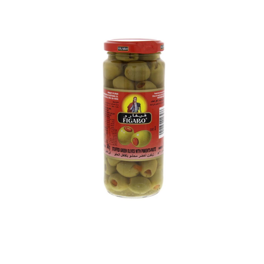Figaro Olives Stuffed Green 200Gm