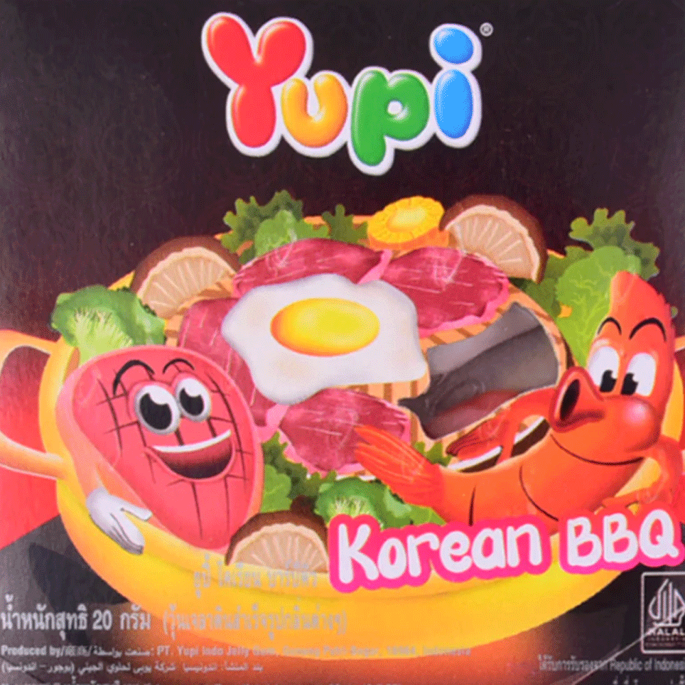 YUPI JELLY GUMMI KOREAN BBQ 20 GM